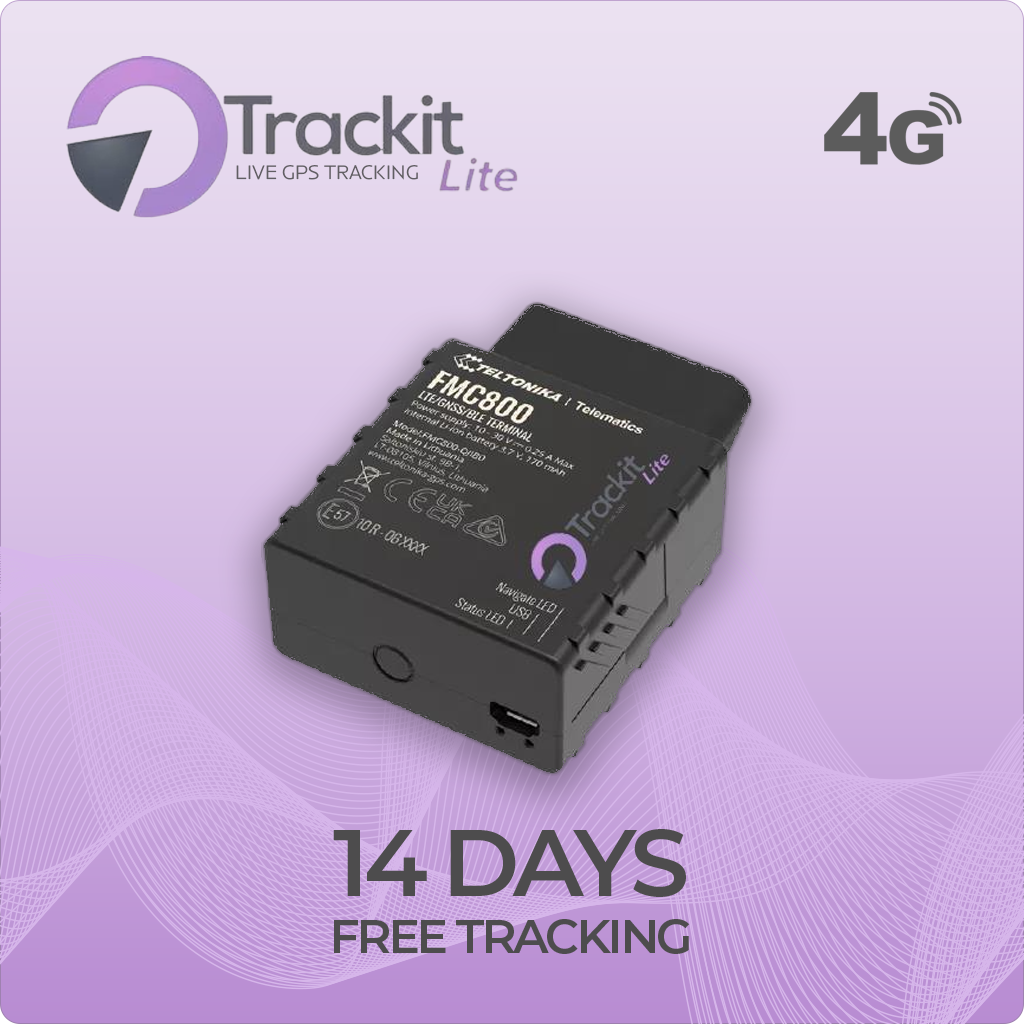 OBD 4G GPS Plug-and-Play Vehicle Tracker - Trackit-Lite